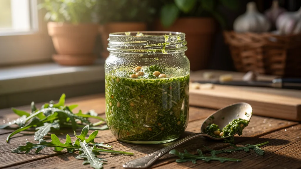 Après une semaine au frais, mon pesto de roquette a-t-il tenu ?