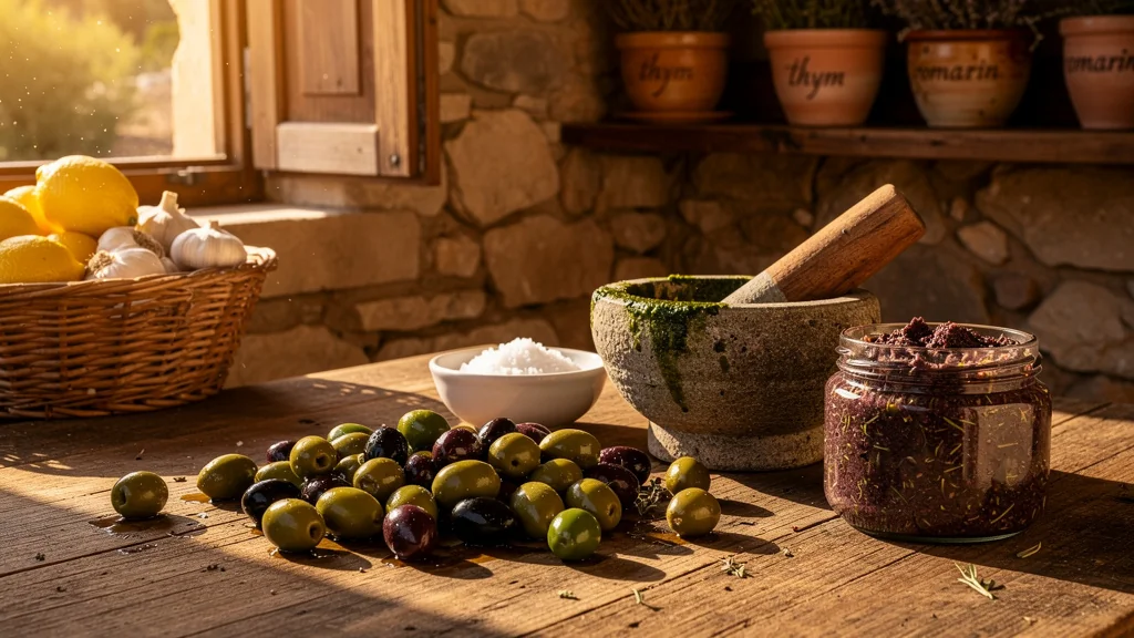 J’ai appris la vraie tapenade d’une voisine des Alpilles, sans trop d’anchois