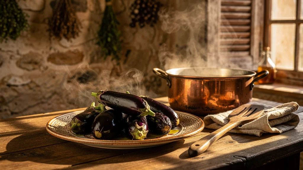 La cuisson à l’étouffée a dompté mes aubergines mieux que la friture
