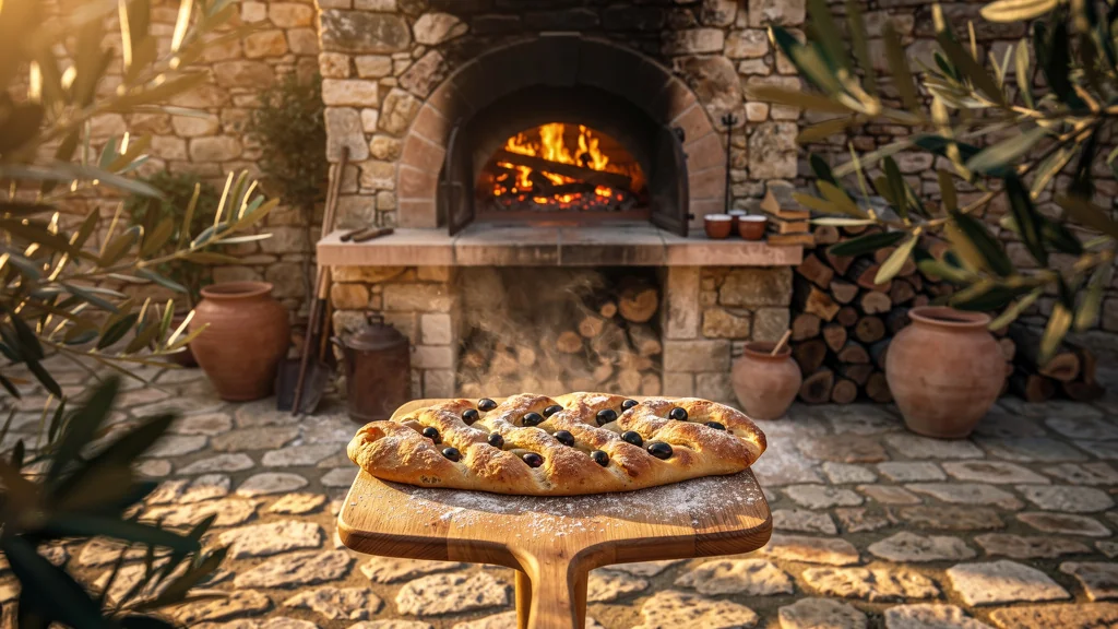 Un four à pain de village mis à l’épreuve de ma fougasse aux olives