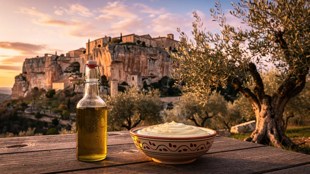 Un matin aux Baux, l’huile d’olive nouvelle a changé mon aïoli